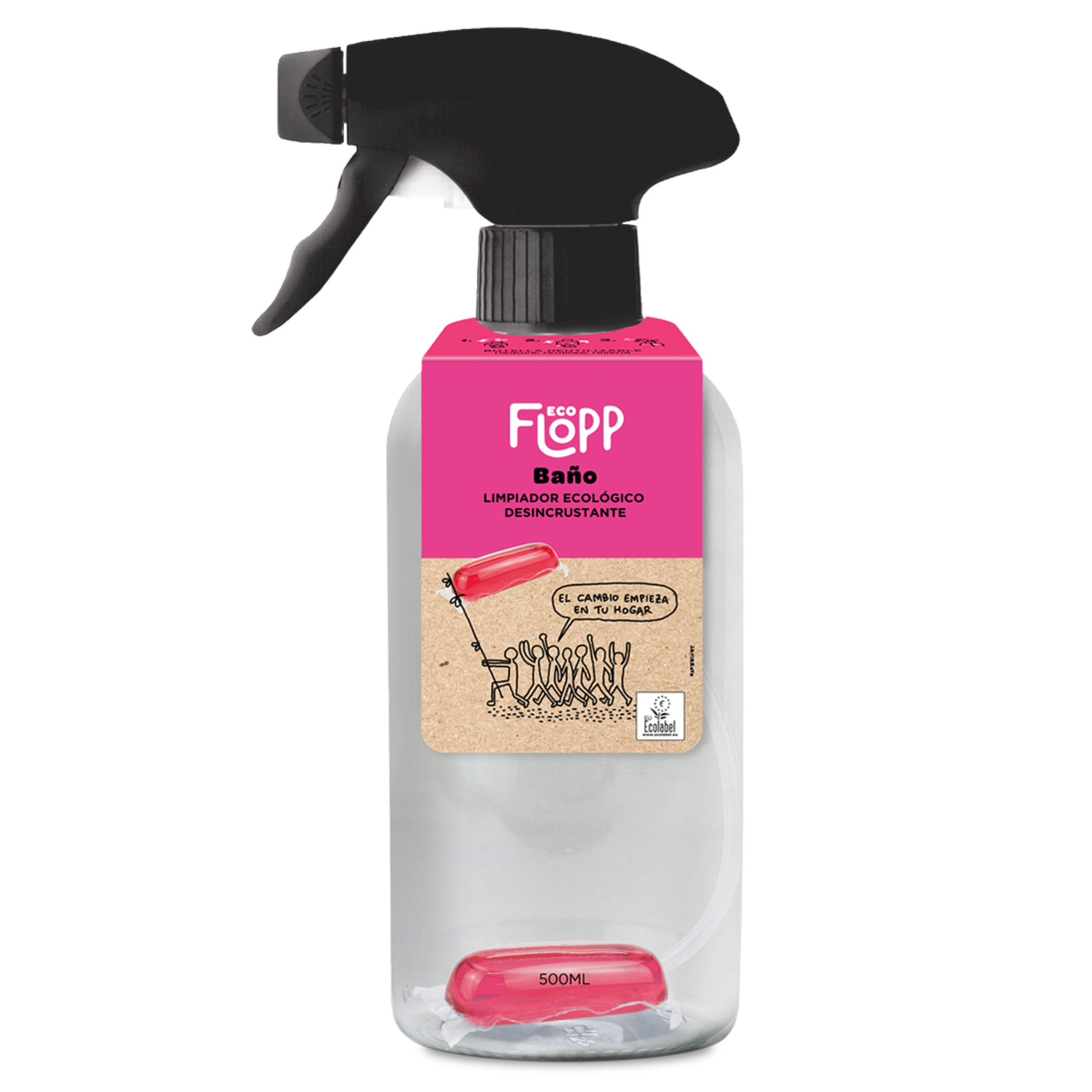 FLOPP ECO Limpiador para Baños - Botella + 1 Cápsula