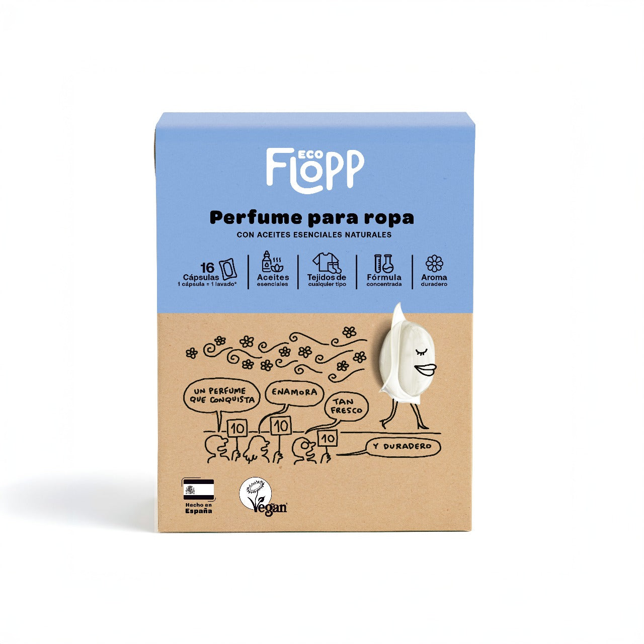FLOPP ECO Perfumador de Ropa y Ambientes - 16 cápsulas