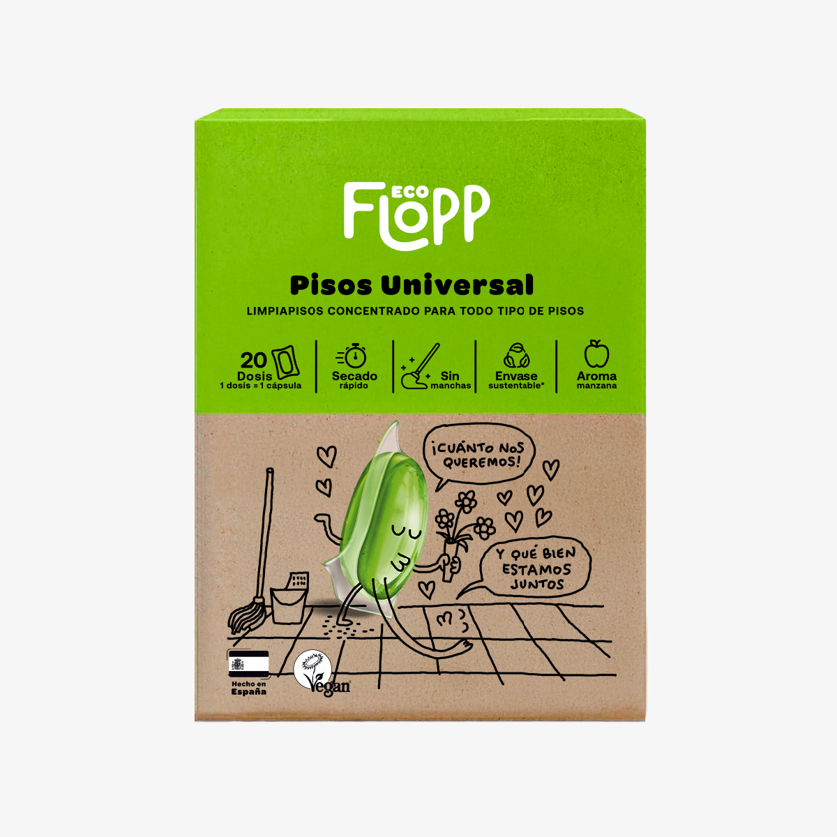 FLOPP ECO Limpiador para Pisos - 20 cápsulas